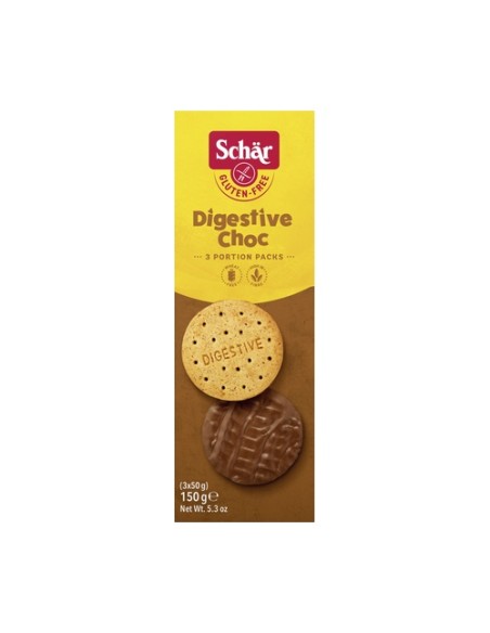 Galletas digestive choc sin gluten 150 g Schär