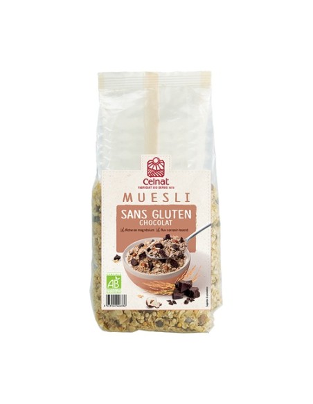Muesli de chocolate sin gluten 375 g Celnat