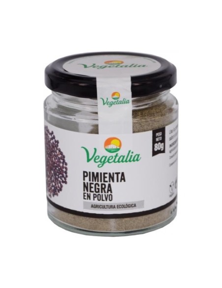 Pimienta negra en polvo Bio 80 g de polvo Vegetalia
