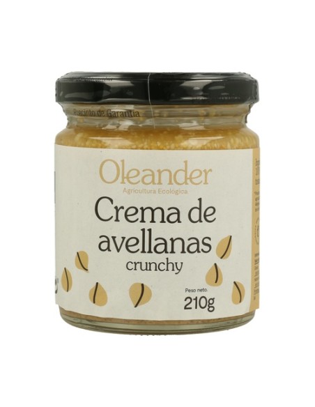 Crema de Avellana "crunchy" tostada con piel bio 210 g Oleander
