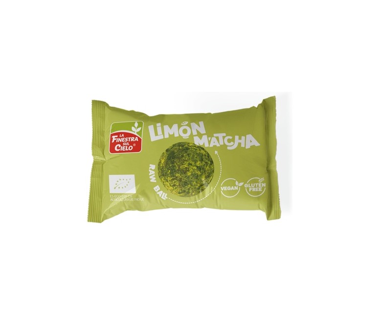 Energy ball matcha y limón Bio sin gluten 25 g La Finestra sul Cielo