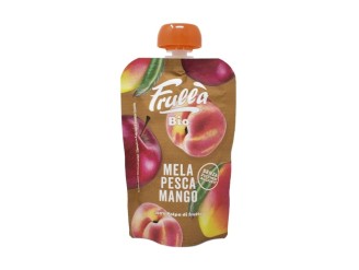Puré de manzana, melocotón y mango