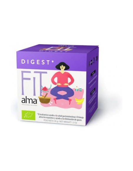 Alma Fit digest infusiones eco vegan 12 bolsitas infusoras Alma Home