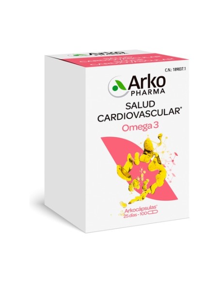 Arkocápsulas Omega 3 Aceite de Pescado 100 cápsulas Arkopharma