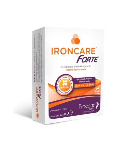 Ironcare forte 30 cápsulas Procare Health