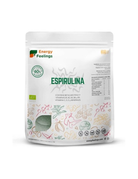 Espirulina en polvo Eco 1 kg de polvo Energy Feelings