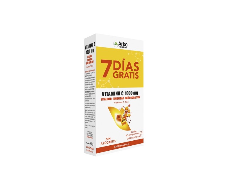 Arkovital Vitamina C 1000 Mg 40 tabletas efervescentes Arkopharma