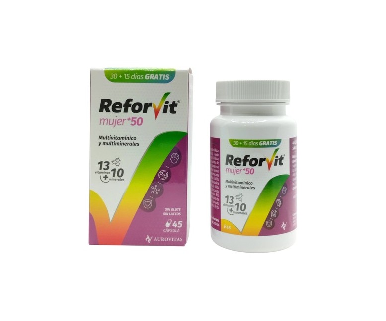 Reforvit mujer +50 45 cápsulas Aurovitas