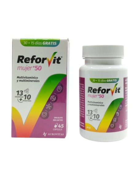 Reforvit mujer +50 45 cápsulas Aurovitas