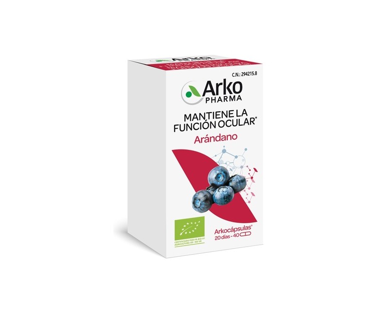 Arkocápsulas Arándano Bio 40 cápsulas Arkopharma