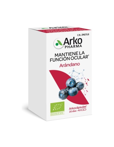 Arkocápsulas Arándano Bio 40 cápsulas Arkopharma