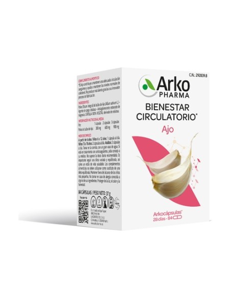 Arkocápsulas Ajo 84 cápsulas Arkopharma