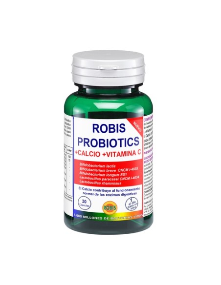 Robis Probiotics +Calcio+Vit. C 30 cápsulas Robis