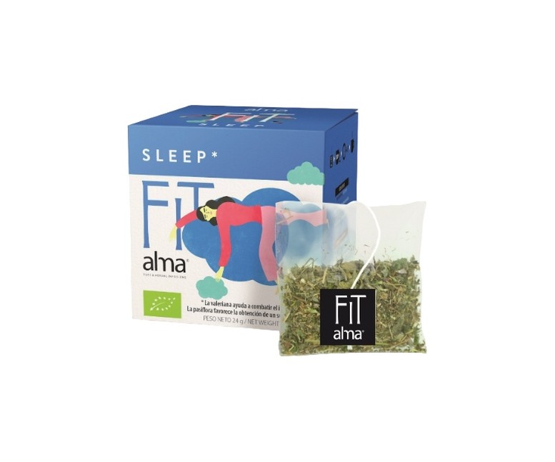 Alma Fit sleep infusiones eco vegan 12 bolsitas infusoras Alma Home