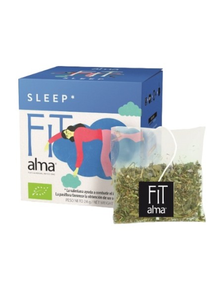 Alma Fit sleep infusiones eco vegan 12 bolsitas infusoras Alma Home