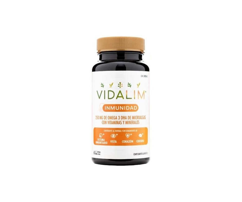 Omega 3 DHA de microalgas 60 cápsulas Vidalim