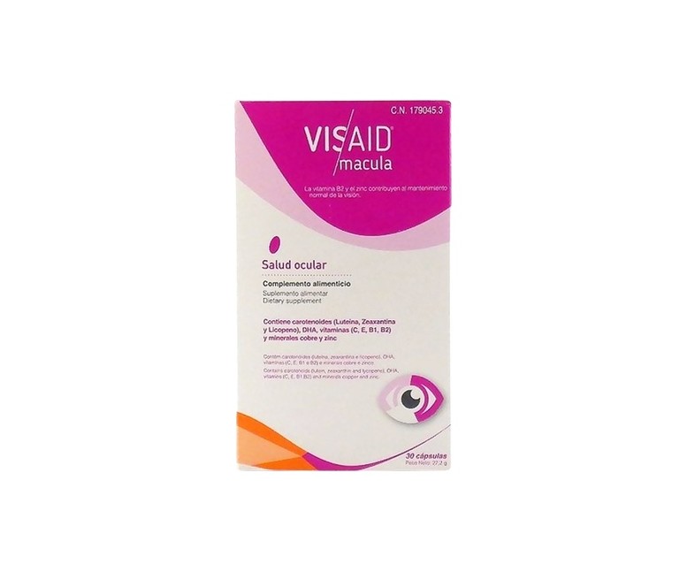 Macula salud ocular 30 cápsulas Visaid