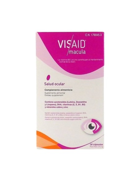 Macula salud ocular 30 cápsulas Visaid