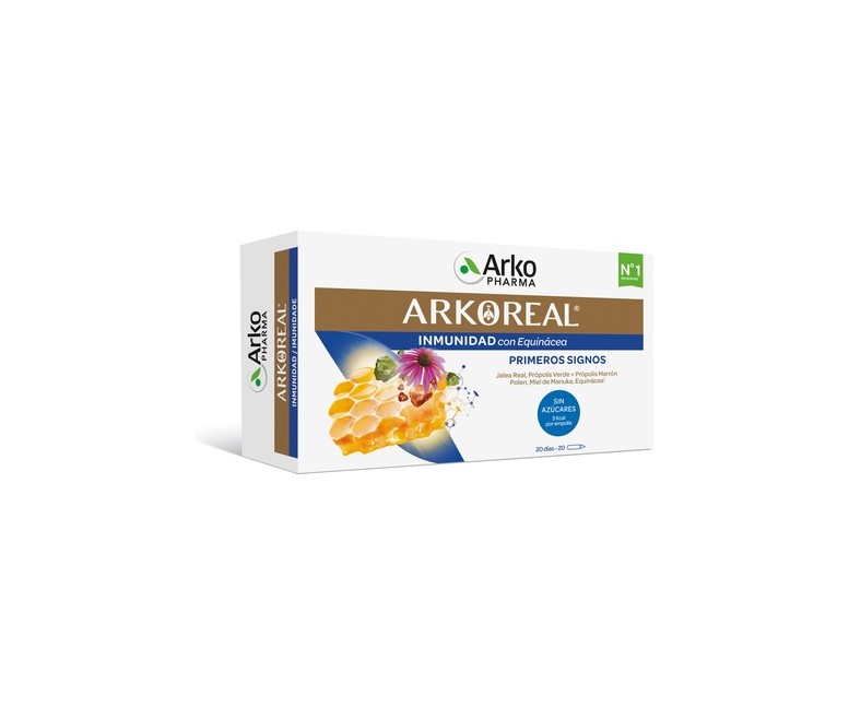Arkoreal Jalea Real Inmunidad Sin Azúcar 20 ampollas Arkopharma