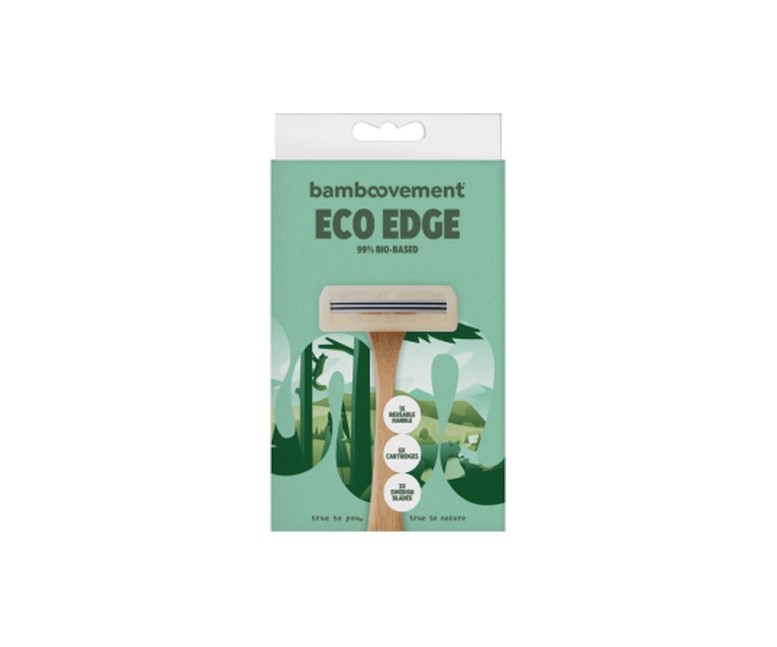 Maquinilla de afeitar bambú EcoEdge recargable 6 unidades BAMBOOVEMENT