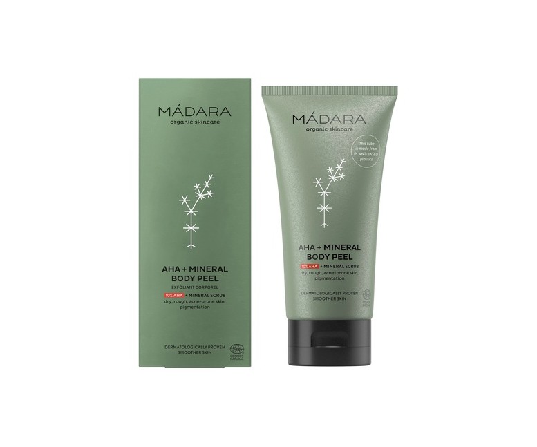 AHA+Mineral exfoliante corporal 175 ml de crema Mádara