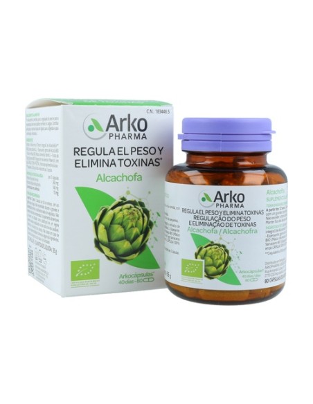 Arkocápsulas Alcachofa BIO 80 cápsulas Arkopharma