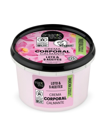 Crema corporal Loto Indio 250 ml de crema Organic Shop