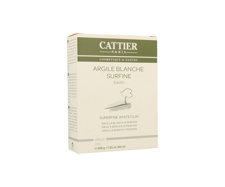 Arcilla Blanca Superfina 200 g de polvo Cattier