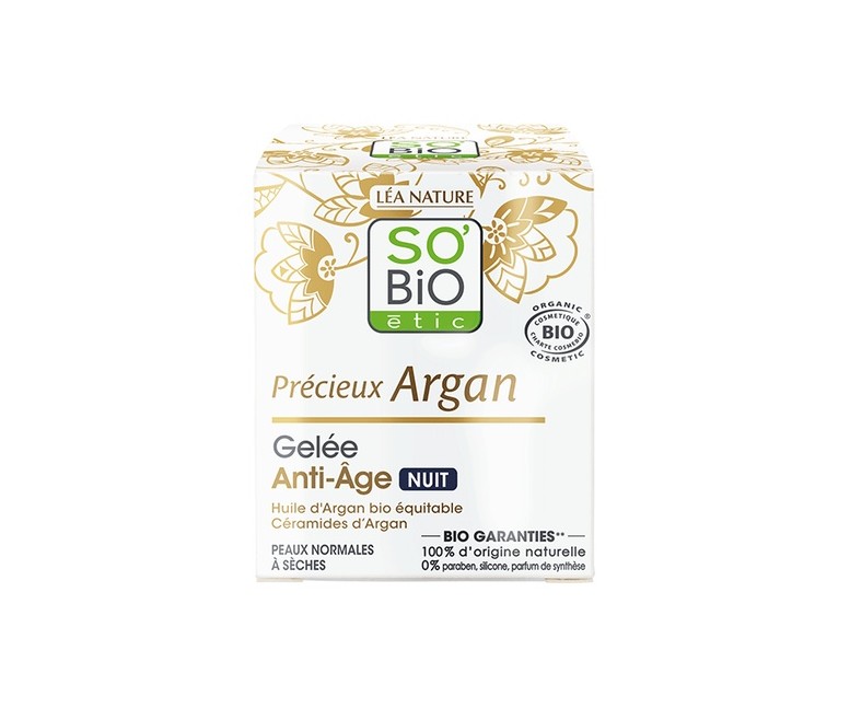 Gel facial antiedad de noche Bio 40 ml de gel So'Bio