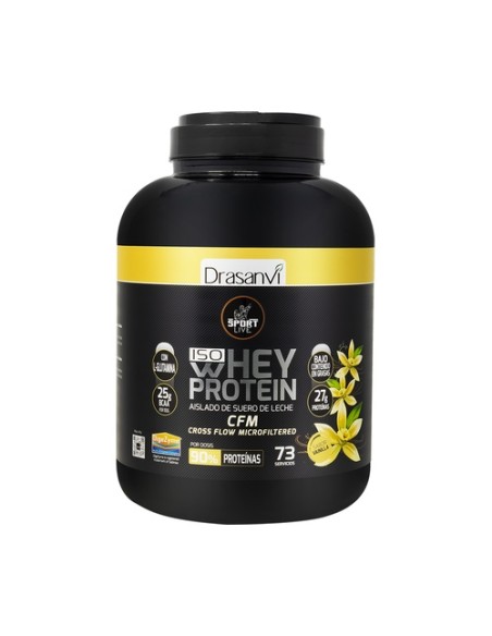 Whey protein aislado vainilla sport live 2,2 kg de polvo (Vainilla) Drasanvi