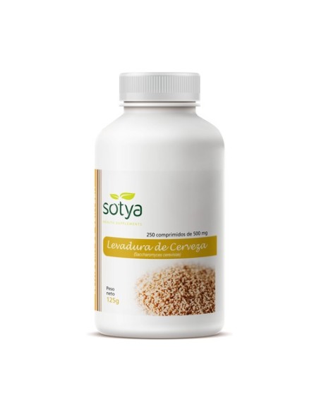 Levadura de Cerveza 250 comprimidos de 500mg Sotya