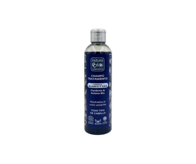 Champú tratamiento cabellos blancos y grises 250 ml NaturaBIO Cosmetics