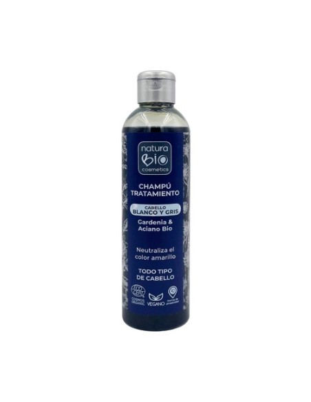 Champú tratamiento cabellos blancos y grises 250 ml NaturaBIO Cosmetics