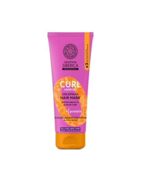 Mascarilla capilar con proteínas curl control Oblepikha O 200 ml Natura Siberica