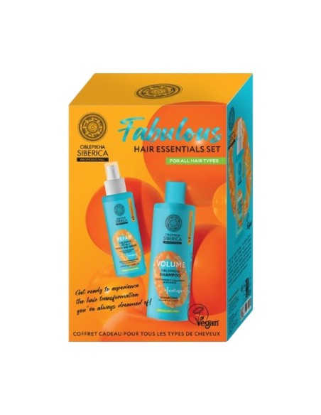 Fabulous hair Oblepikha O: champú voluminizador + sérum multifunción 400 ml + 200 ml Natura Siberica