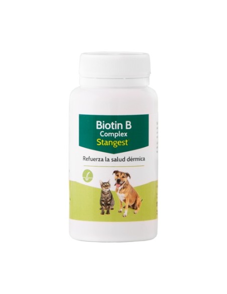 Biotina B complex salud dérmica perros y gatos 100 comprimidos Stangest