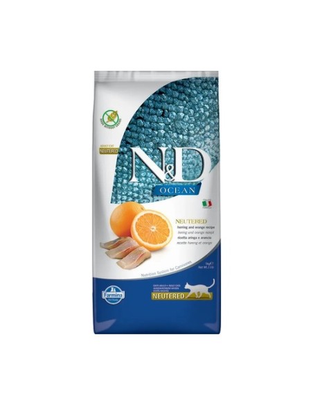 Pienso N&D gato adulto castrado océano 5 kg 5 kg (Pescado) Farmina