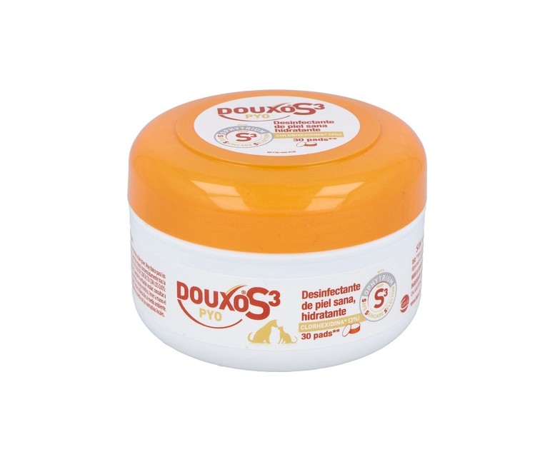 Douxo S3 pyo discos desinfectantes de algodón 30 unidades Ceva