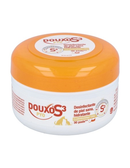 Douxo S3 pyo discos desinfectantes de algodón 30 unidades Ceva