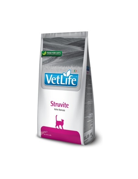 Vet life Struvite para gatos 2 kg (Pollo - Pescado - Carne) Farmina