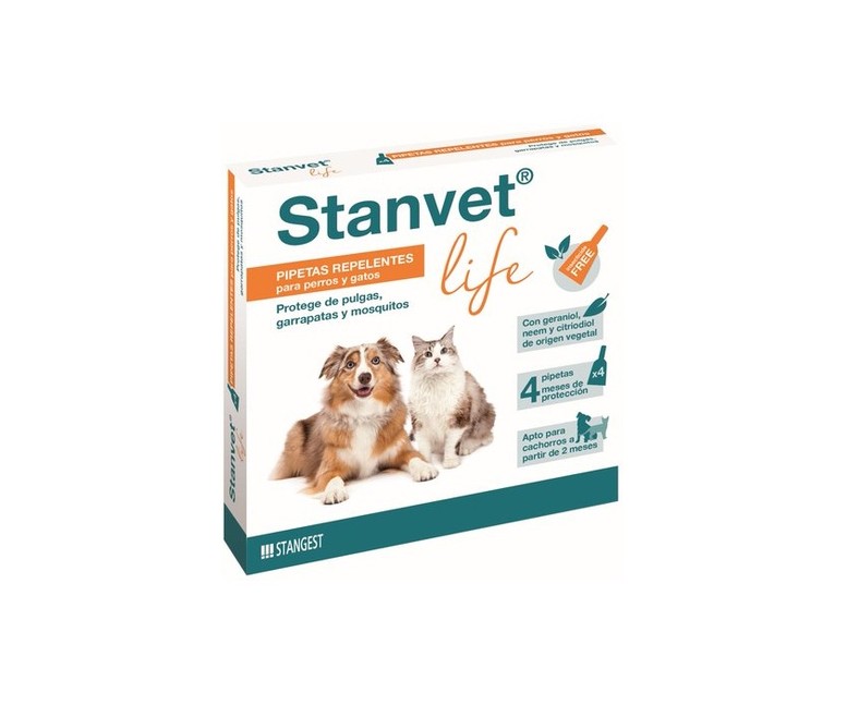 Pipetas Stanvet Life para perros y gatos 4 unidades Stangest
