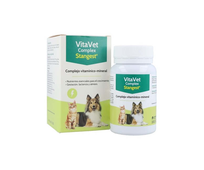 Vitavet complex complejo vitamínico-mineral para perros y gatos 60 comprimidos Stangest