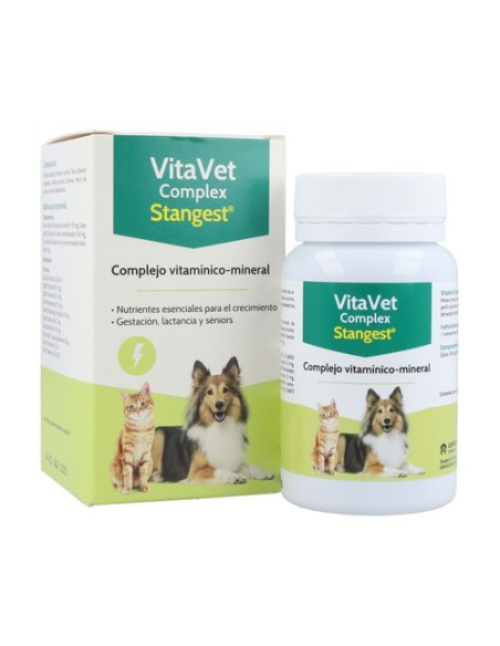 Vitavet complex complejo vitamínico-mineral para perros y gatos 60 comprimidos Stangest