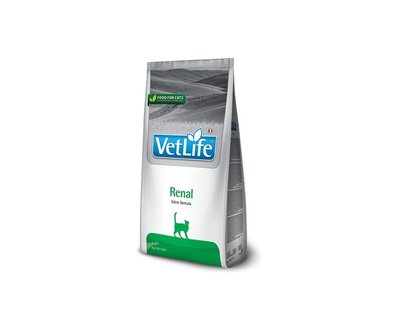 Vet life renal para gatos 2 kg (Pollo - Pescado - Carne) Farmina