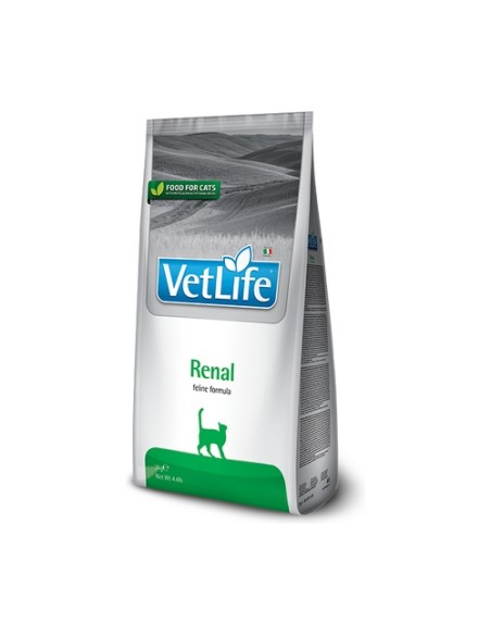 Vet life renal para gatos 2 kg (Pollo - Pescado - Carne) Farmina