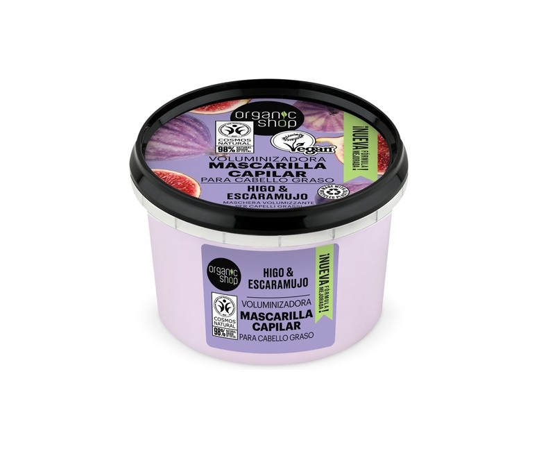 Mascarilla capilar voluminizadora higo y escaramujo 250 ml Organic Shop