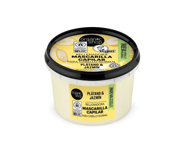 Mascarilla volumen express jazmín de Índia 250 ml Organic Shop