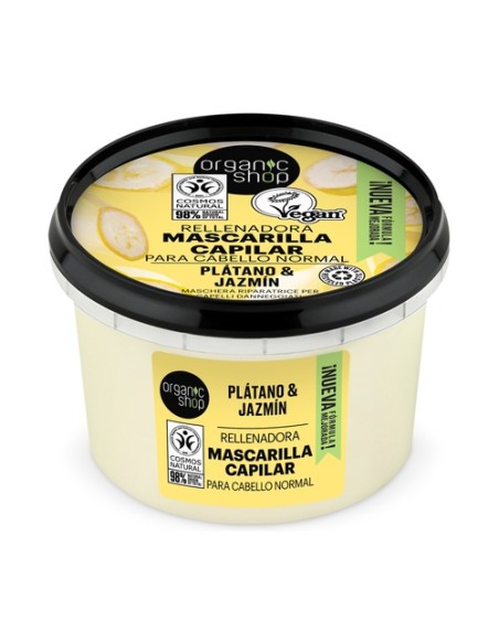 Mascarilla volumen express jazmín de Índia 250 ml Organic Shop