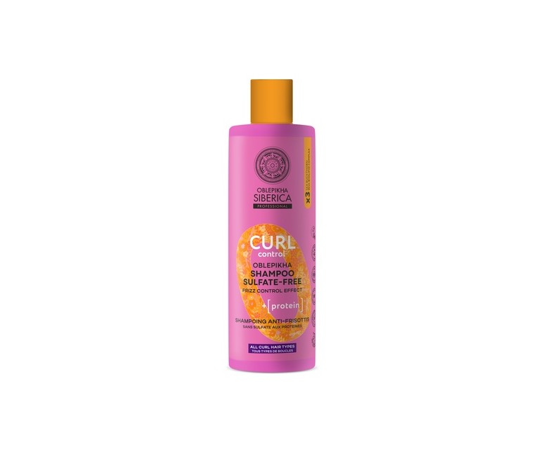 Champú sin sulfatos con proteínas curl control Oblepikha O 400 ml Natura Siberica