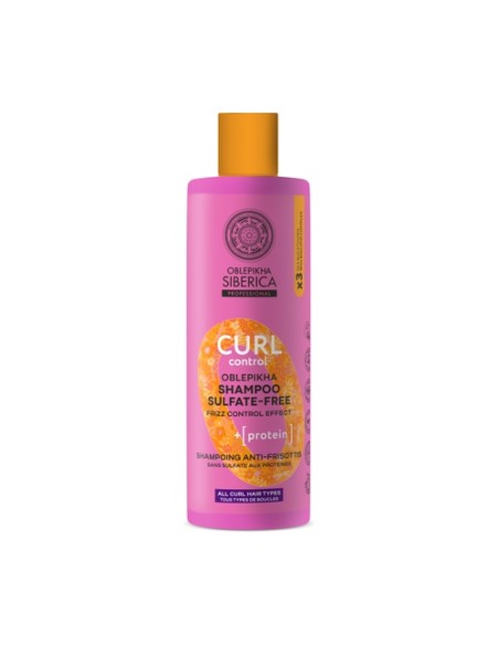 Champú sin sulfatos con proteínas curl control Oblepikha O 400 ml Natura Siberica